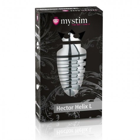 Анальный плаг для электростимуляции Hector Helix Buttplug L - 11,5 см.