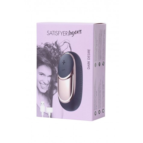 Черный вибромассажер Satisfyer Layons Dark Desire